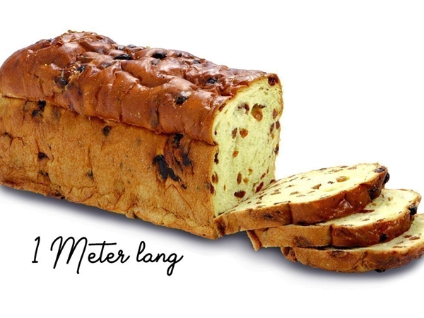 Meter rozijnenbrood